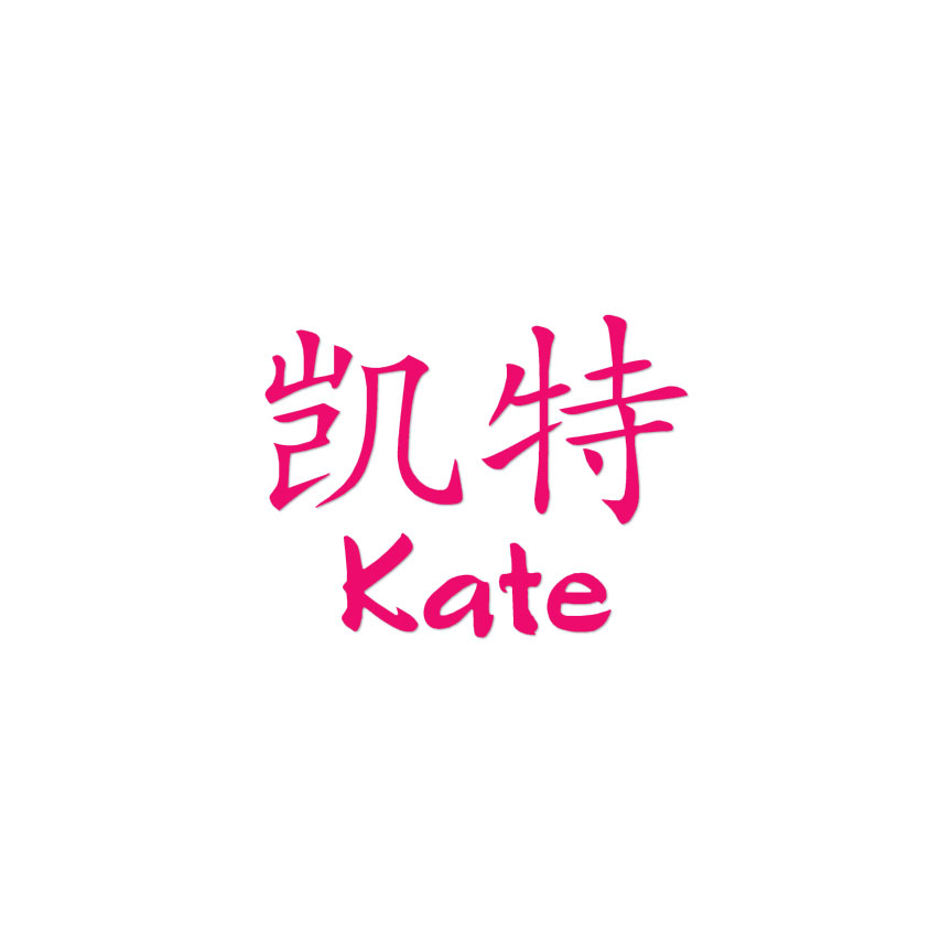 kate◡̈⃝︎⋆︎* Chinese Symbol Kate Name - Decal Sticker - Multiple Colors & Sizes